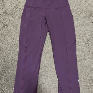 Lulu Fast N Free 21 inseam crop - size 4